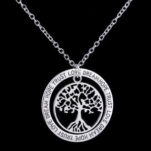 New silver tree of life necklace